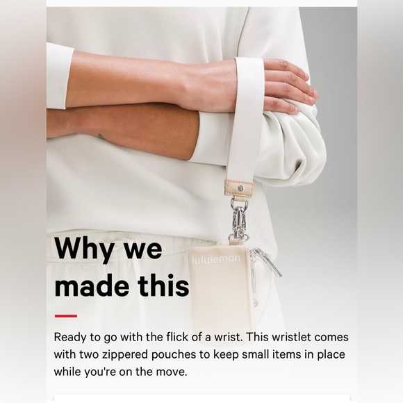 BNWT (goes with anything 🙌) Trench & White Opal Lululemon Dual Pouch - Picture 13 of 15